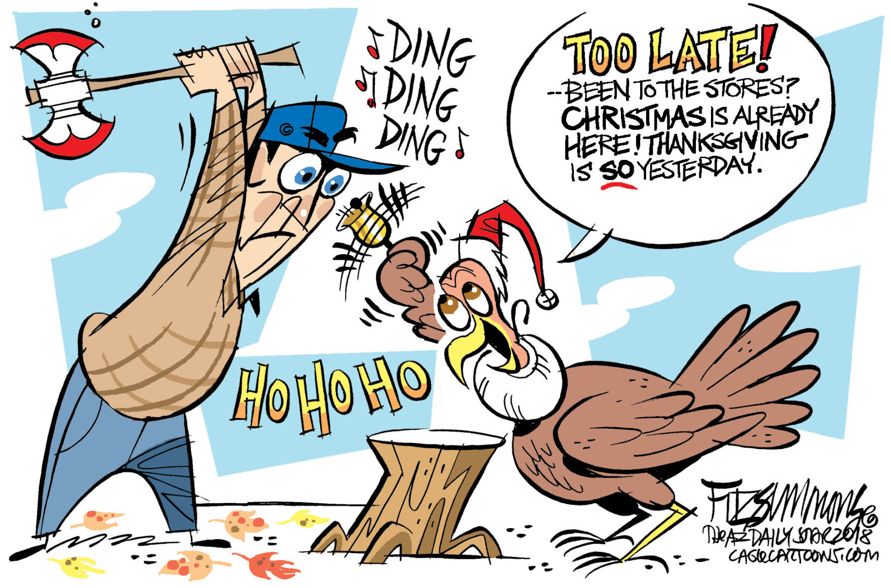 Daily Fitz Cartoon: Holidaze